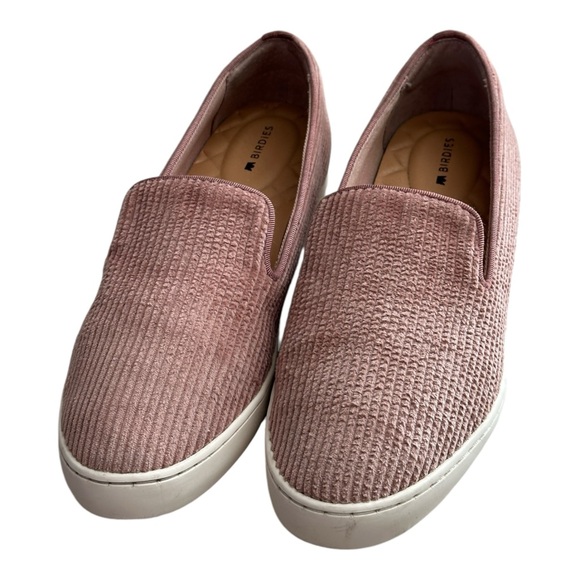 Birdies Women's The Swift Carnation Blush Pink Velvet Corduroy Sneakers Size 7 - Picture 5 of 15